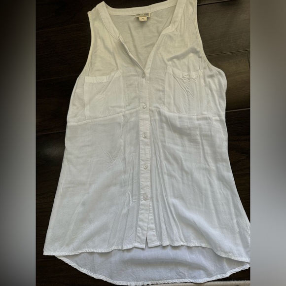 Flowy white Converse sleeveless top - Picture 4 of 4